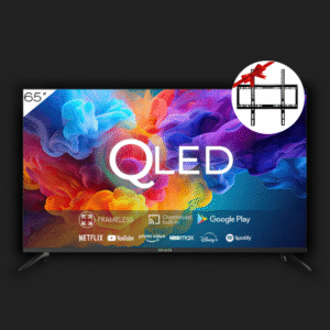 Tecnología smart tv aiwa 65" qled 4k + soporte de regalo